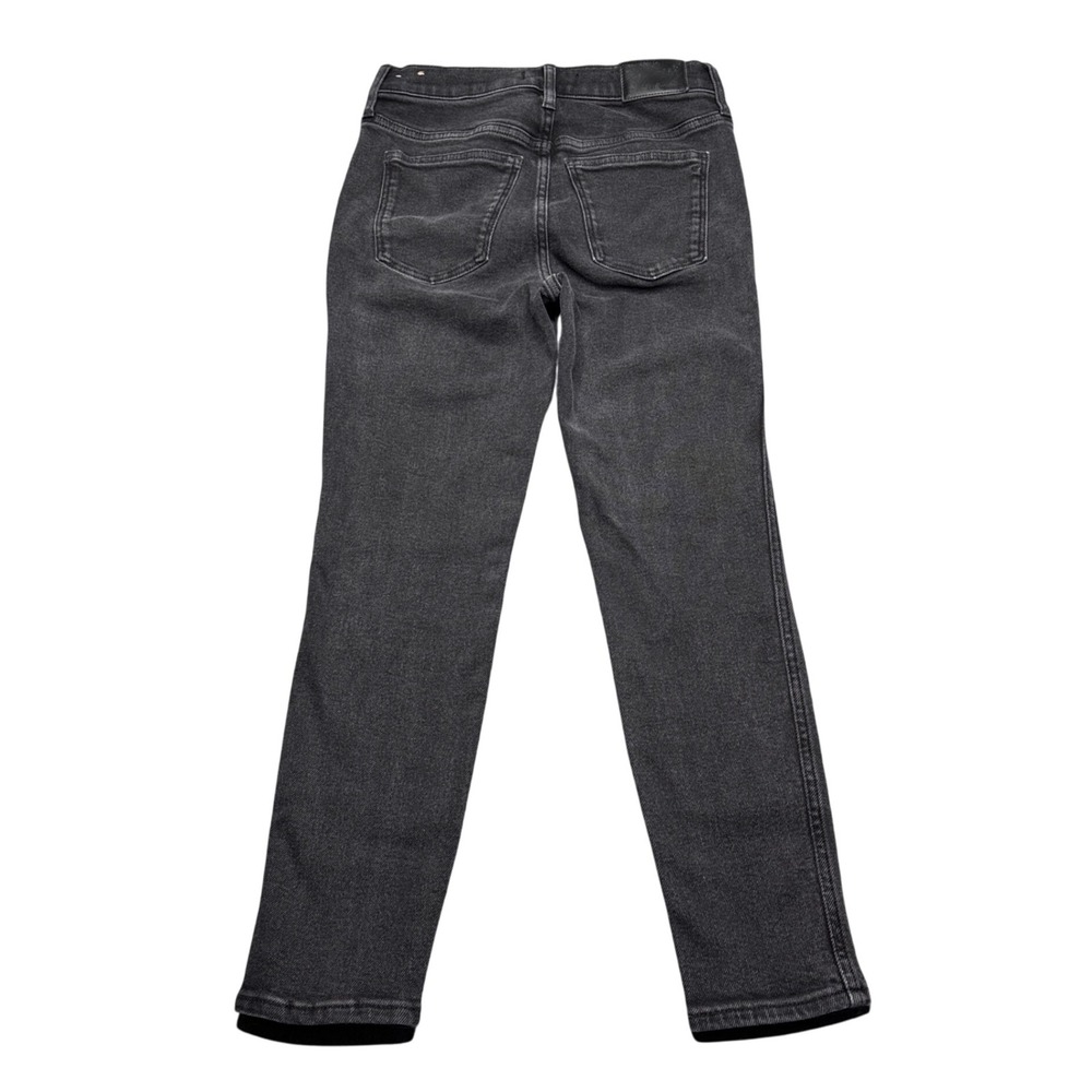 Madewell 10" High Rise Skinny Jeans Size 29P Black Wash Cotton‎ Blend Denim - Picture 2 of 10